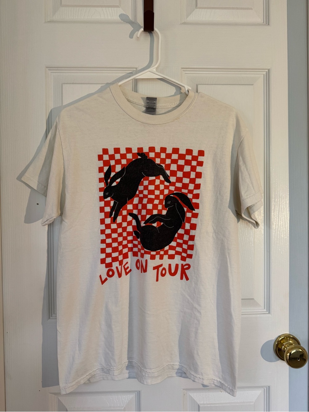 Harry Styles “Love On Tour” Checkerboard Bunny Graphic Tee